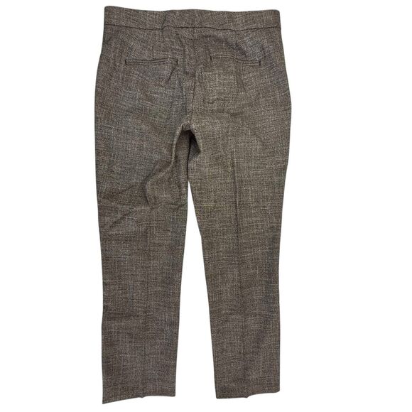 NEW Ann Taylor Ankle Button Detail Straight Leg Pant Size 6 Brown Dress Work - Picture 3 of 13